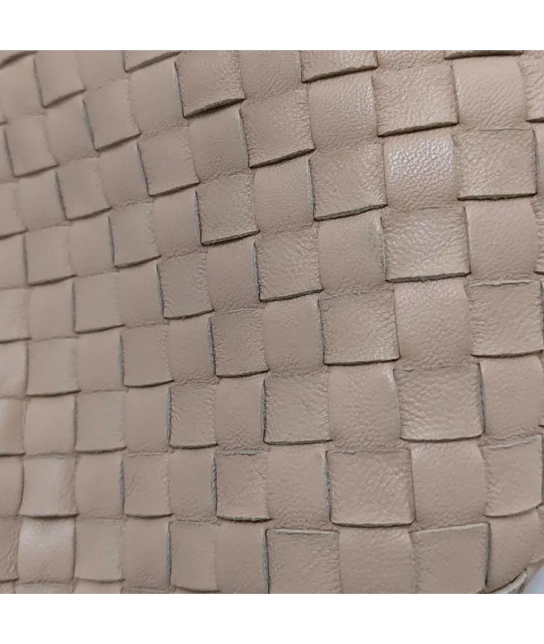 BOTTEGA VENETA Розовая кожаная сумка с короткими ручками, фото 7