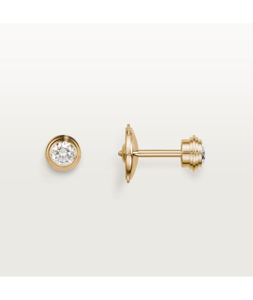 CARTIER Золотые серьги из желтого золота, фото 3
