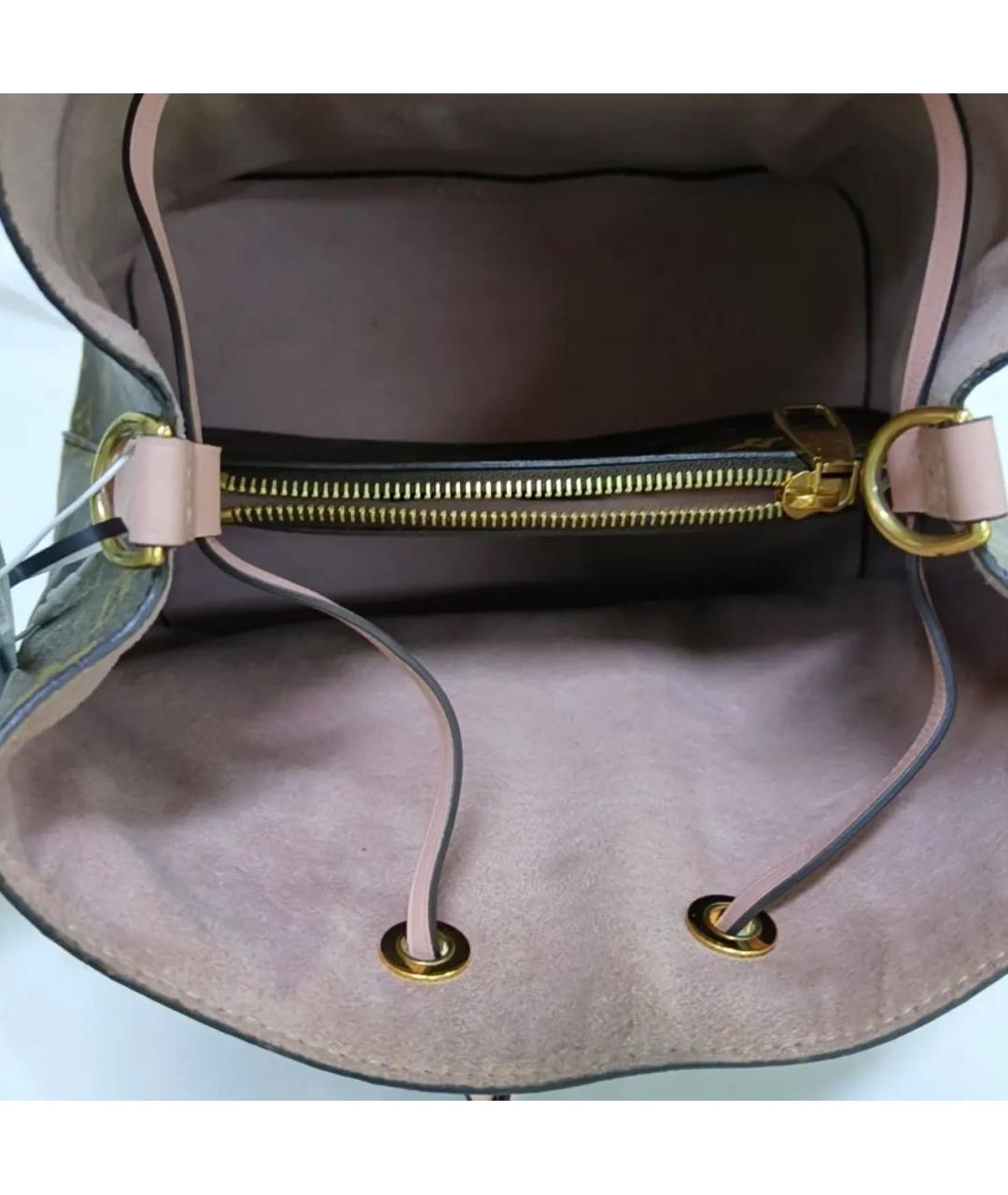 LOUIS VUITTON Розовая кожаная сумка тоут, фото 5