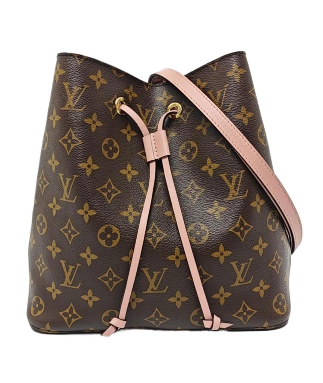 LOUIS VUITTON Розовая кожаная сумка тоут, фото 9