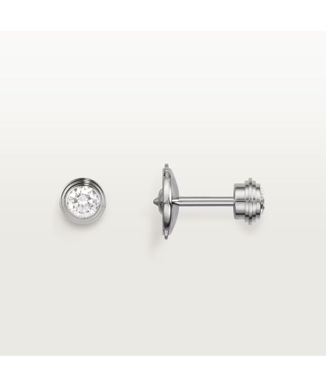 CARTIER Серебряные серьги из белого золота, фото 3
