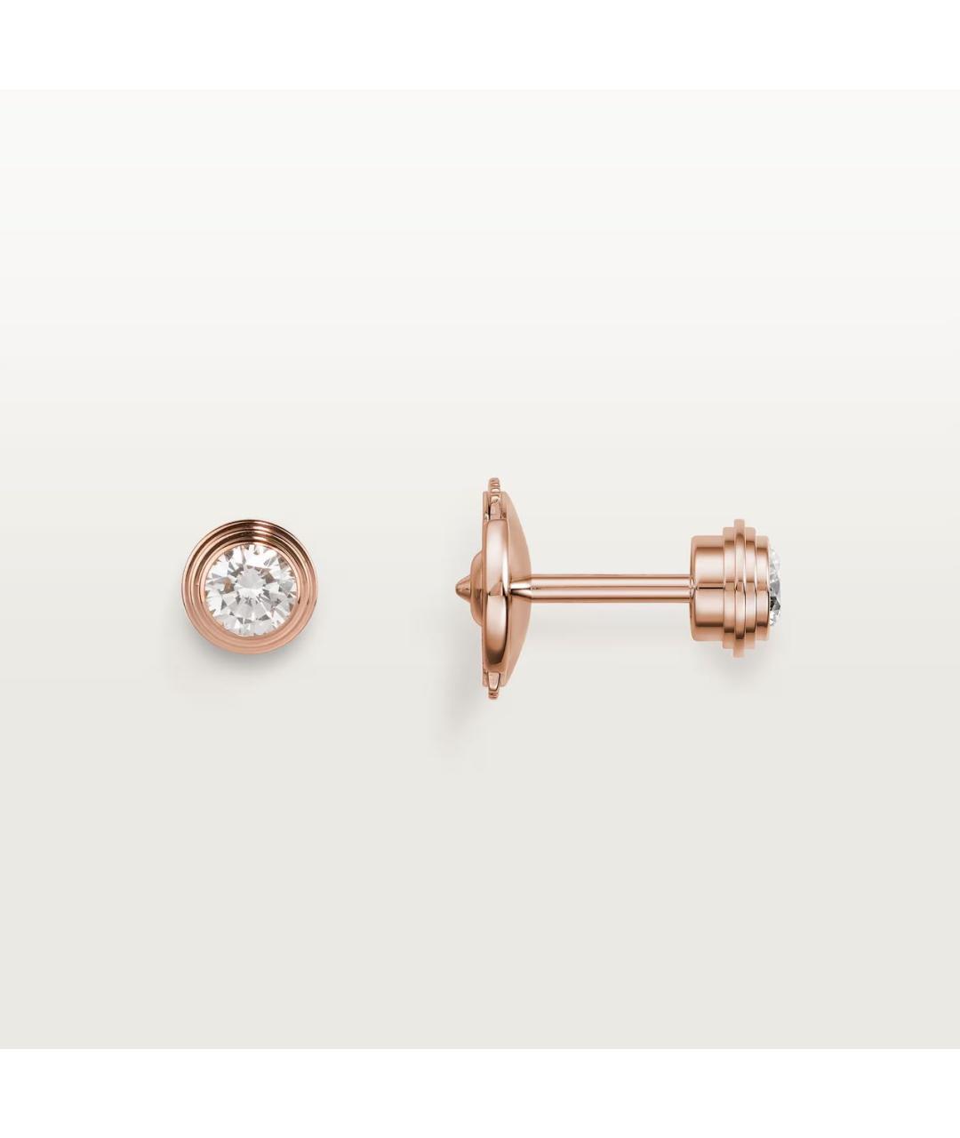 CARTIER Золотые серьги из розового золота, фото 3