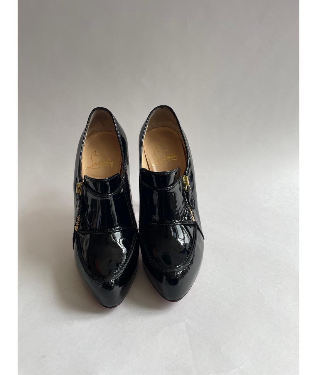 CHRISTIAN LOUBOUTIN Черные туфли из лакированной кожи, фото 2