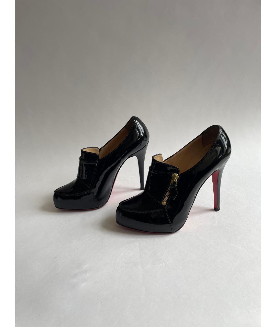 CHRISTIAN LOUBOUTIN Черные туфли из лакированной кожи, фото 3