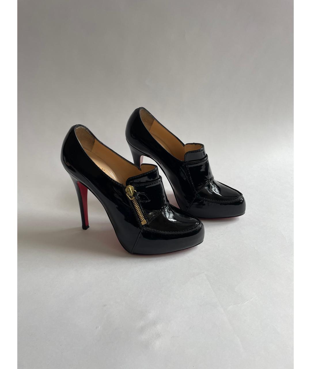 CHRISTIAN LOUBOUTIN Черные туфли из лакированной кожи, фото 6