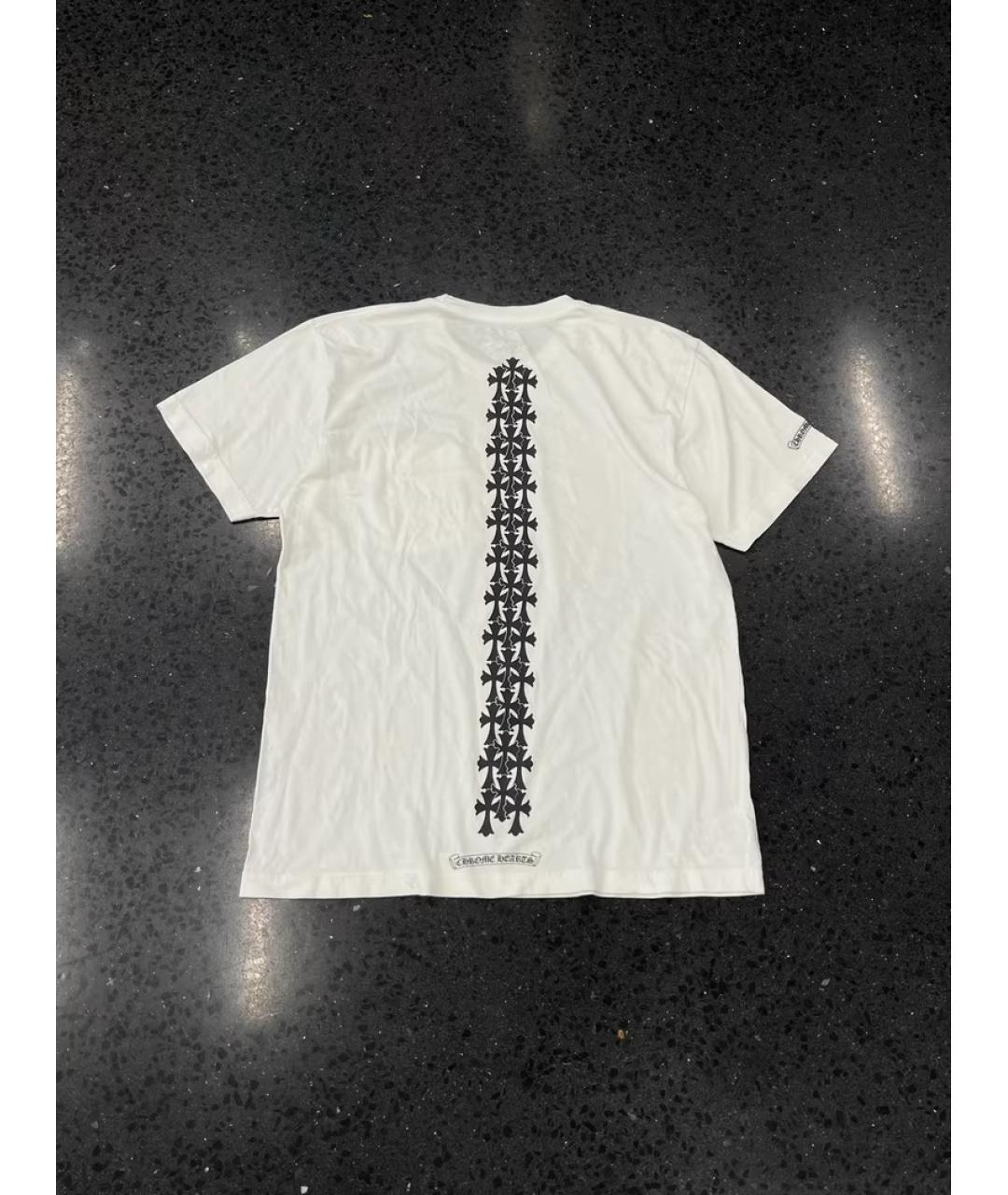CHROME HEARTS Белая хлопковая футболка, фото 2