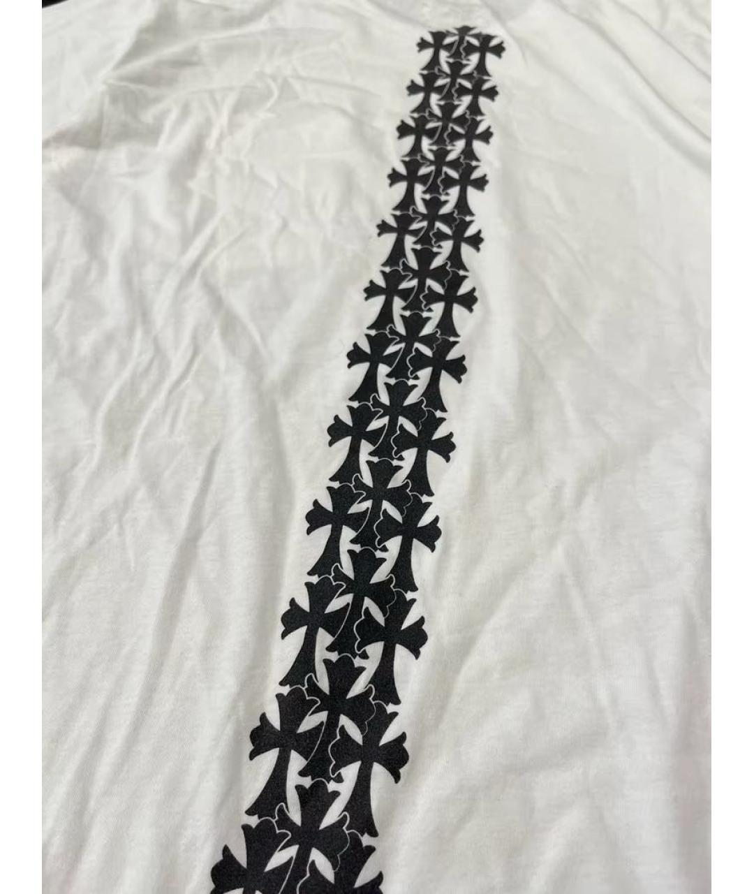 CHROME HEARTS Белая хлопковая футболка, фото 3