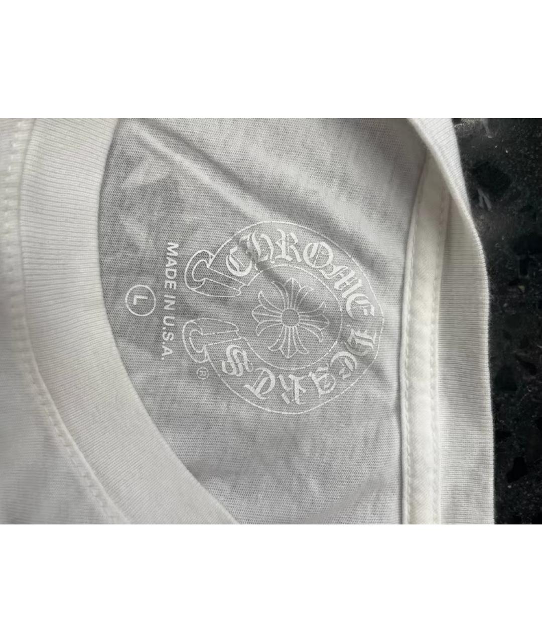 CHROME HEARTS Белая хлопковая футболка, фото 5