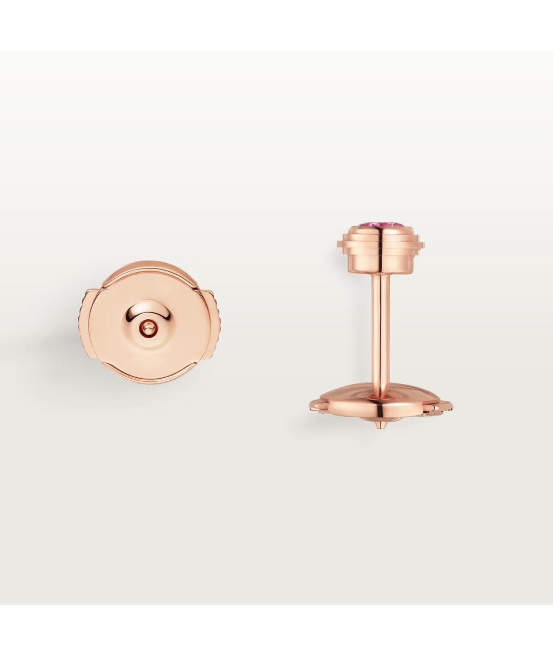 CARTIER Розовые серьги из розового золота, фото 3