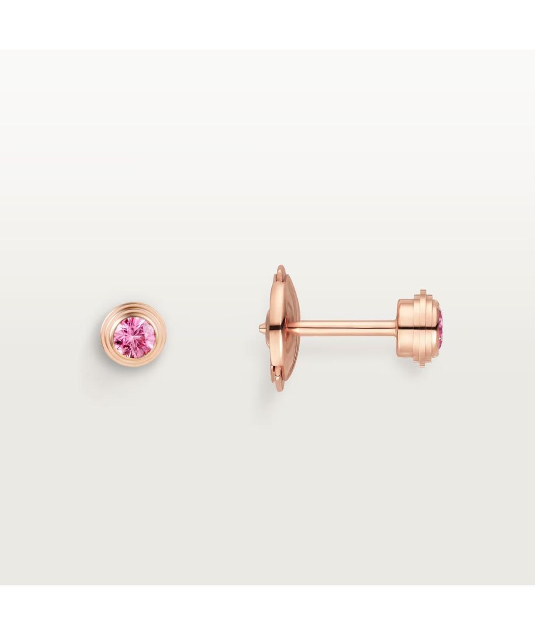 CARTIER Розовые серьги из розового золота, фото 4