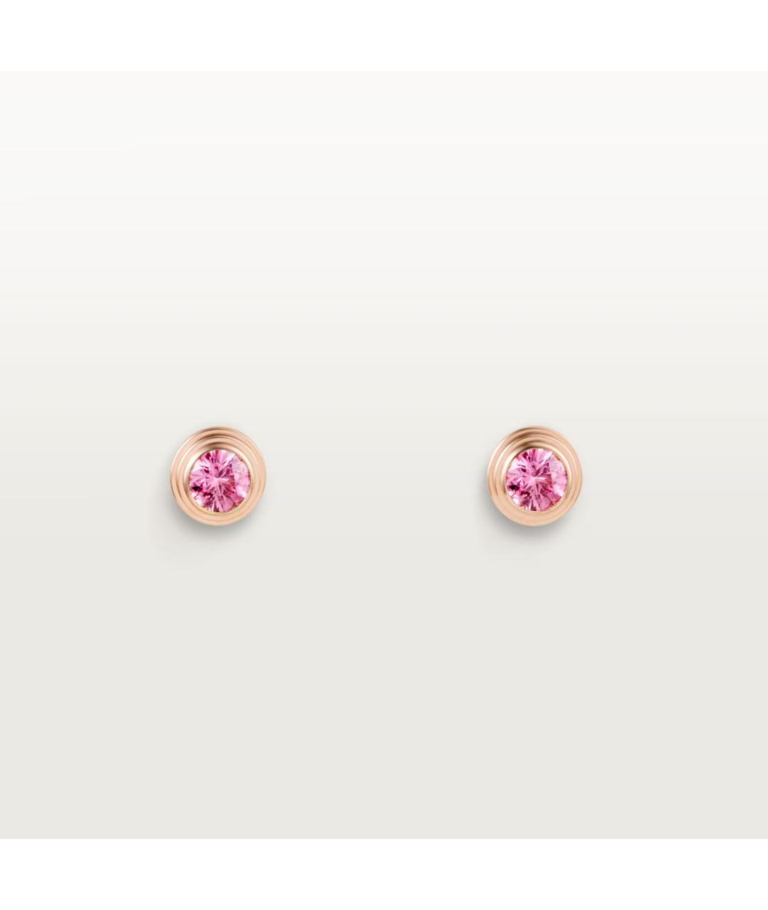 CARTIER Розовые серьги из розового золота, фото 6