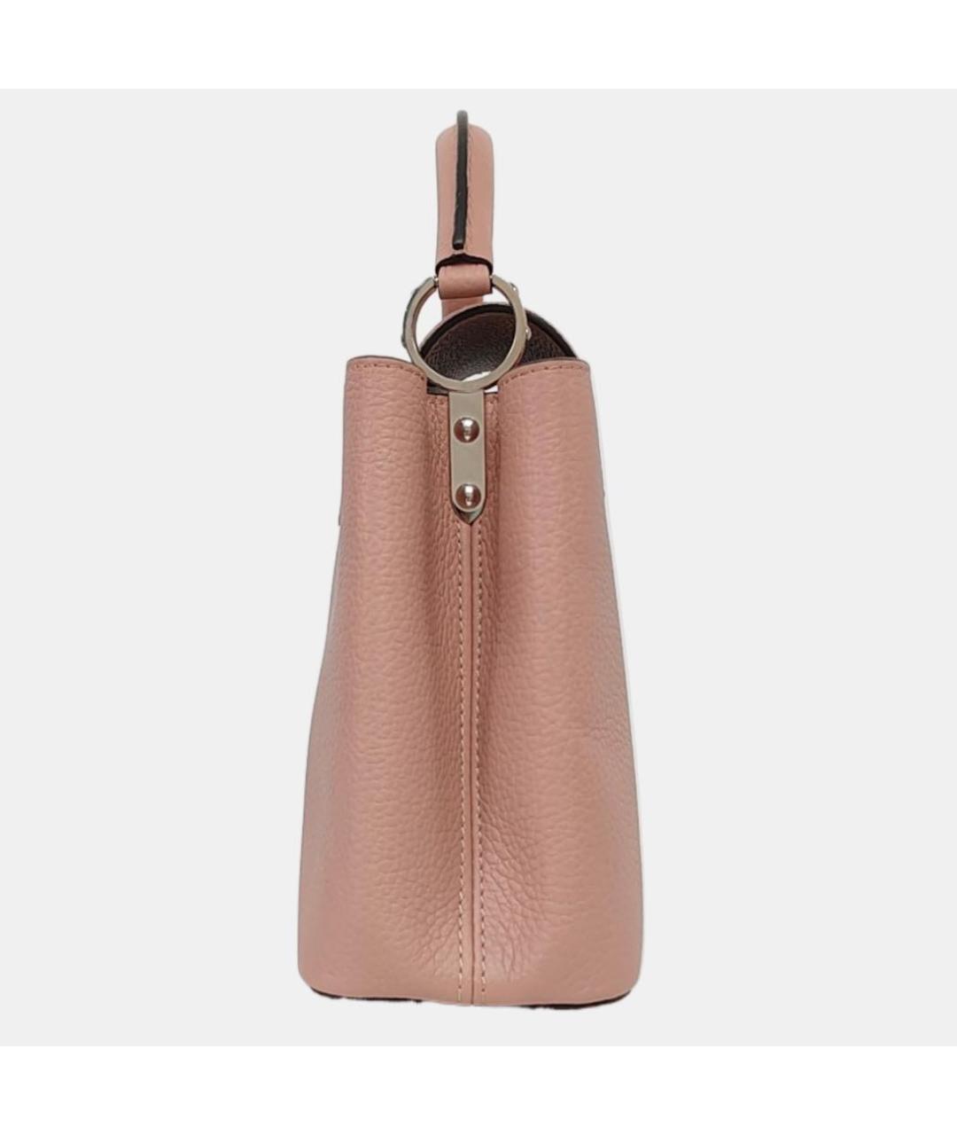 LOUIS VUITTON Розовая кожаная сумка с короткими ручками, фото 2