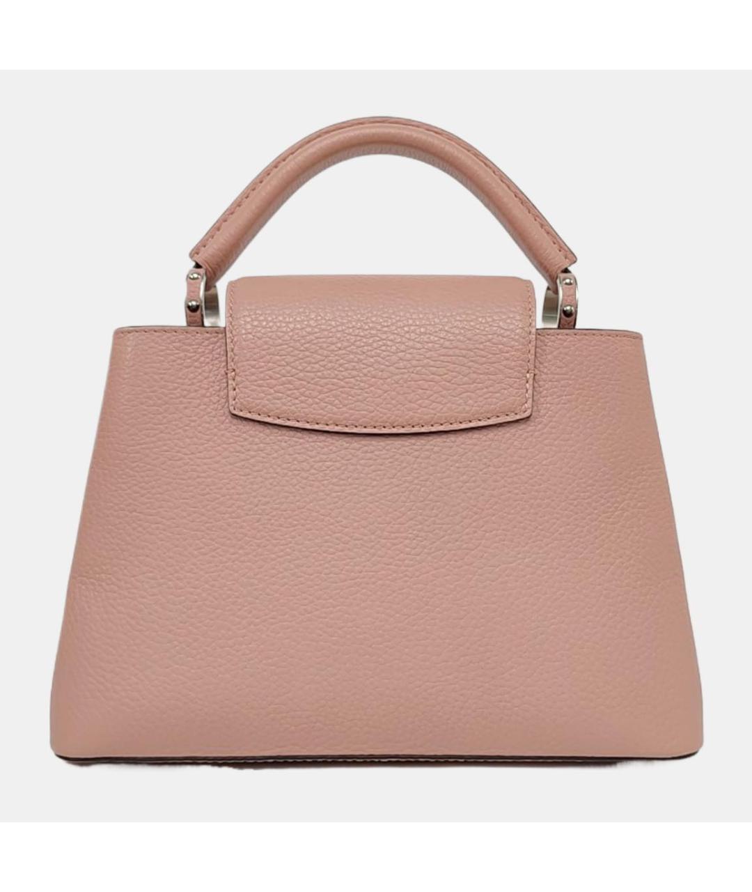 LOUIS VUITTON Розовая кожаная сумка с короткими ручками, фото 4