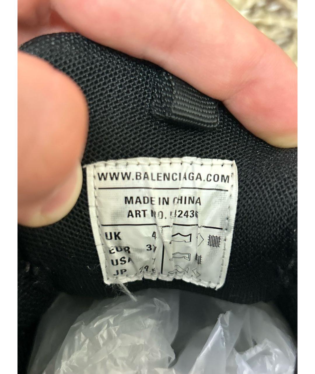 BALENCIAGA Черные кроссовки, фото 4