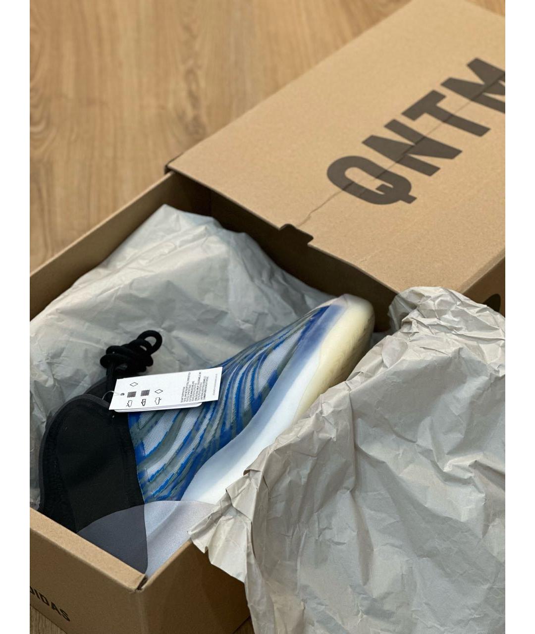 ADIDAS YEEZY Синие синтетические высокие кроссовки / кеды, фото 5