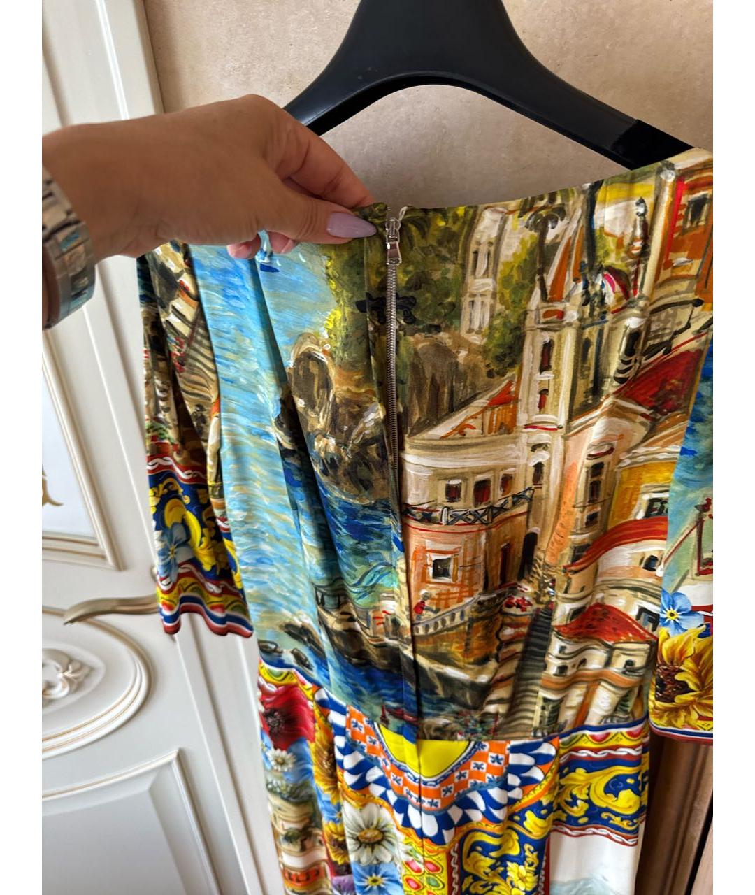 DOLCE&GABBANA Мульти вечернее платье, фото 4