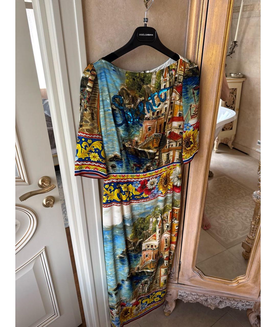 DOLCE&GABBANA Мульти вечернее платье, фото 8