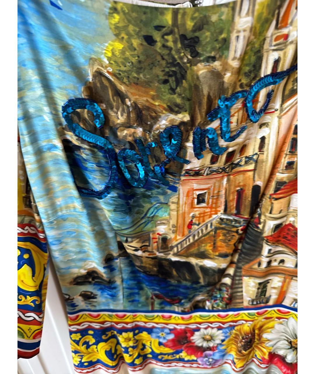 DOLCE&GABBANA Мульти вечернее платье, фото 3