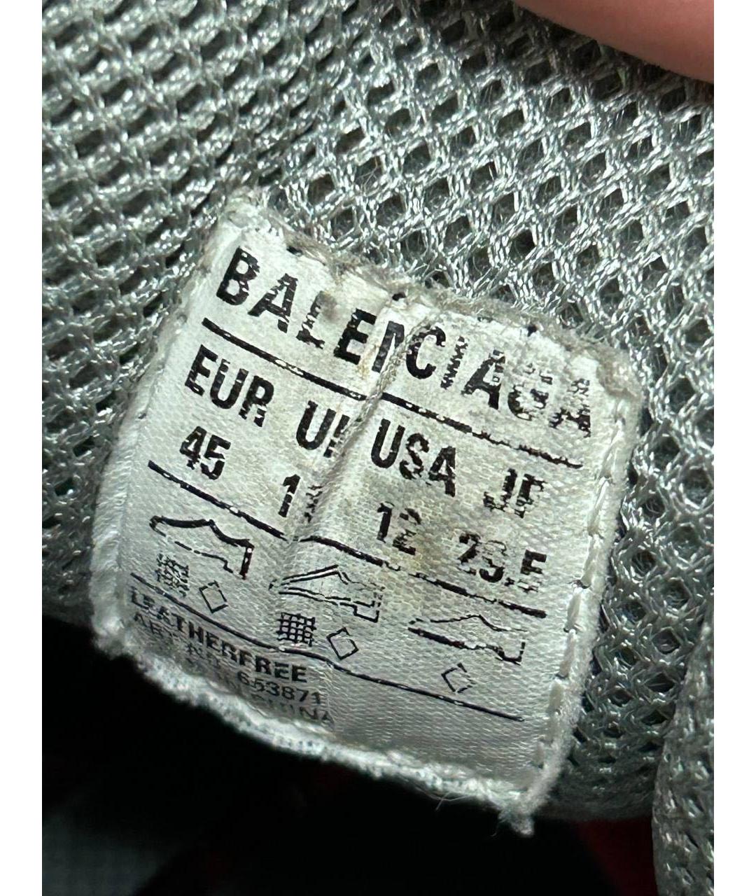 BALENCIAGA Серые низкие кроссовки / кеды, фото 5