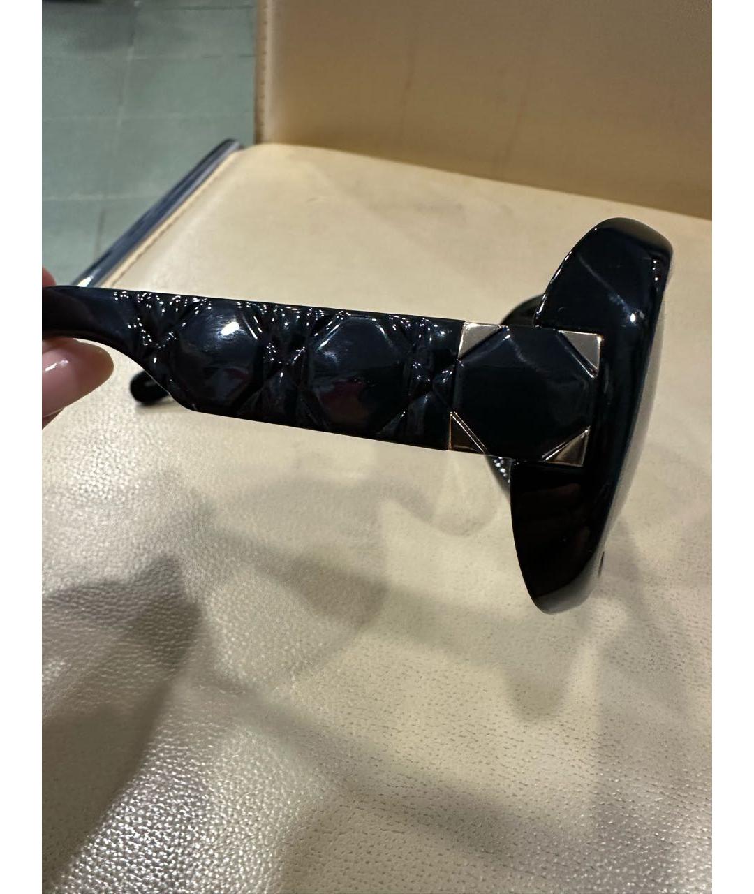 CHRISTIAN DIOR Черные пластиковые солнцезащитные очки, фото 3