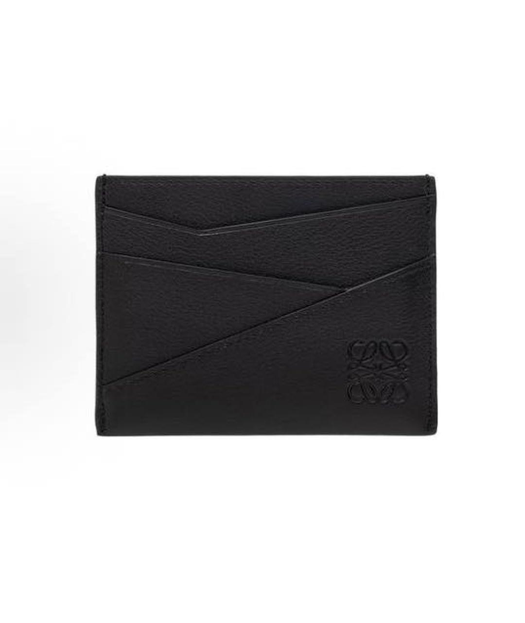 LOEWE Черный кожаный кардхолдер, фото 4