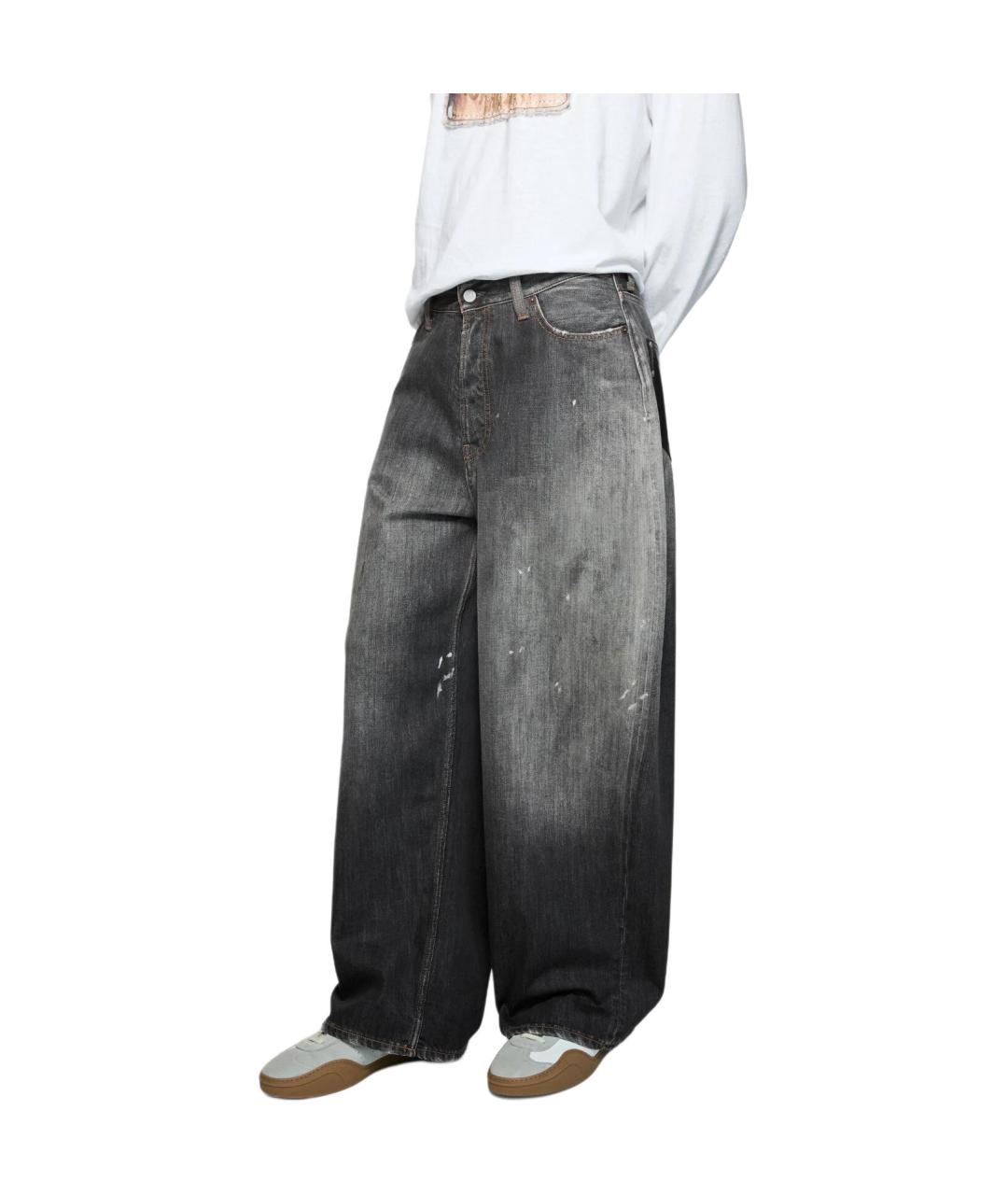 ACNE STUDIOS Серые хлопковые прямые джинсы, фото 5