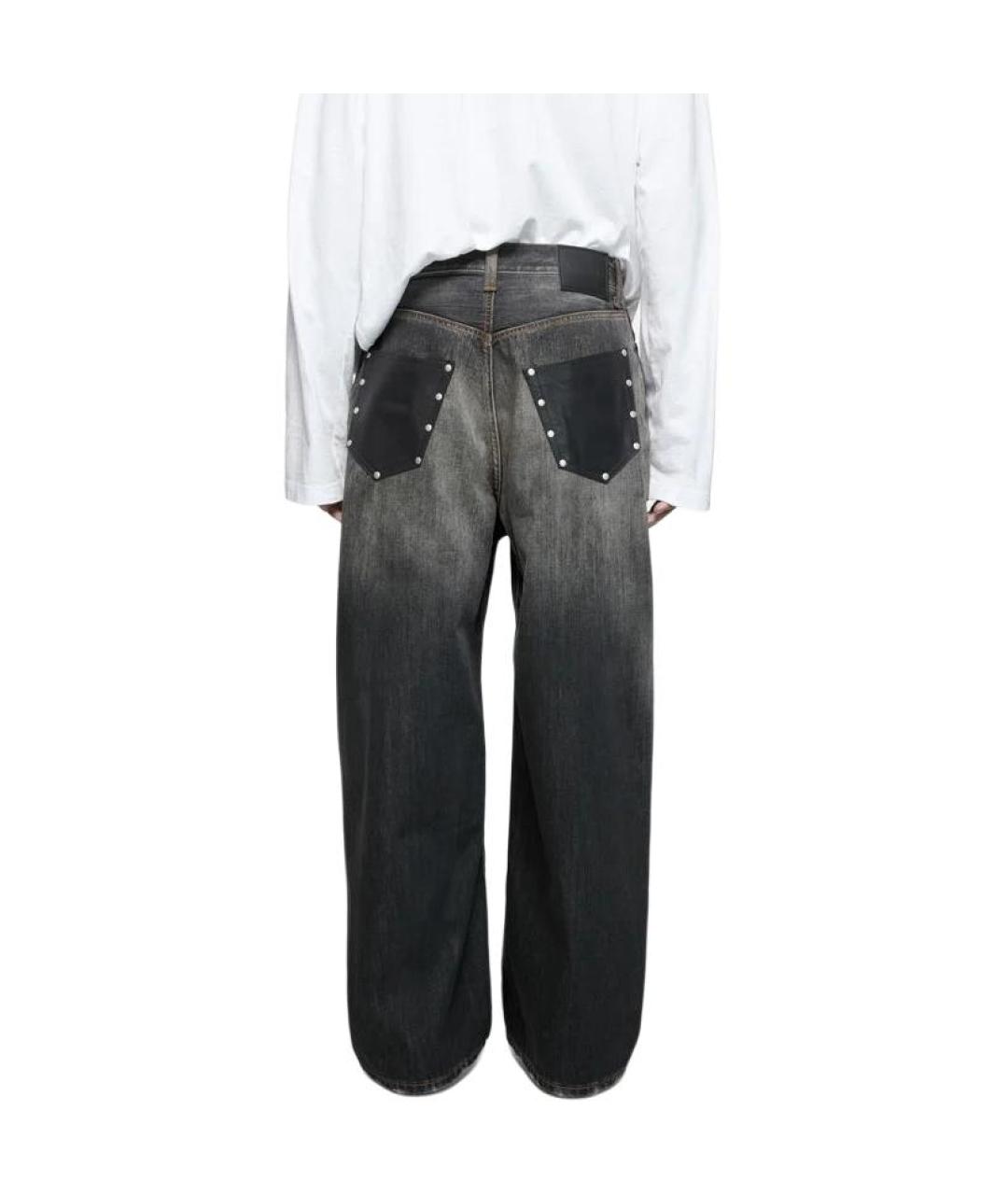 ACNE STUDIOS Серые хлопковые прямые джинсы, фото 3
