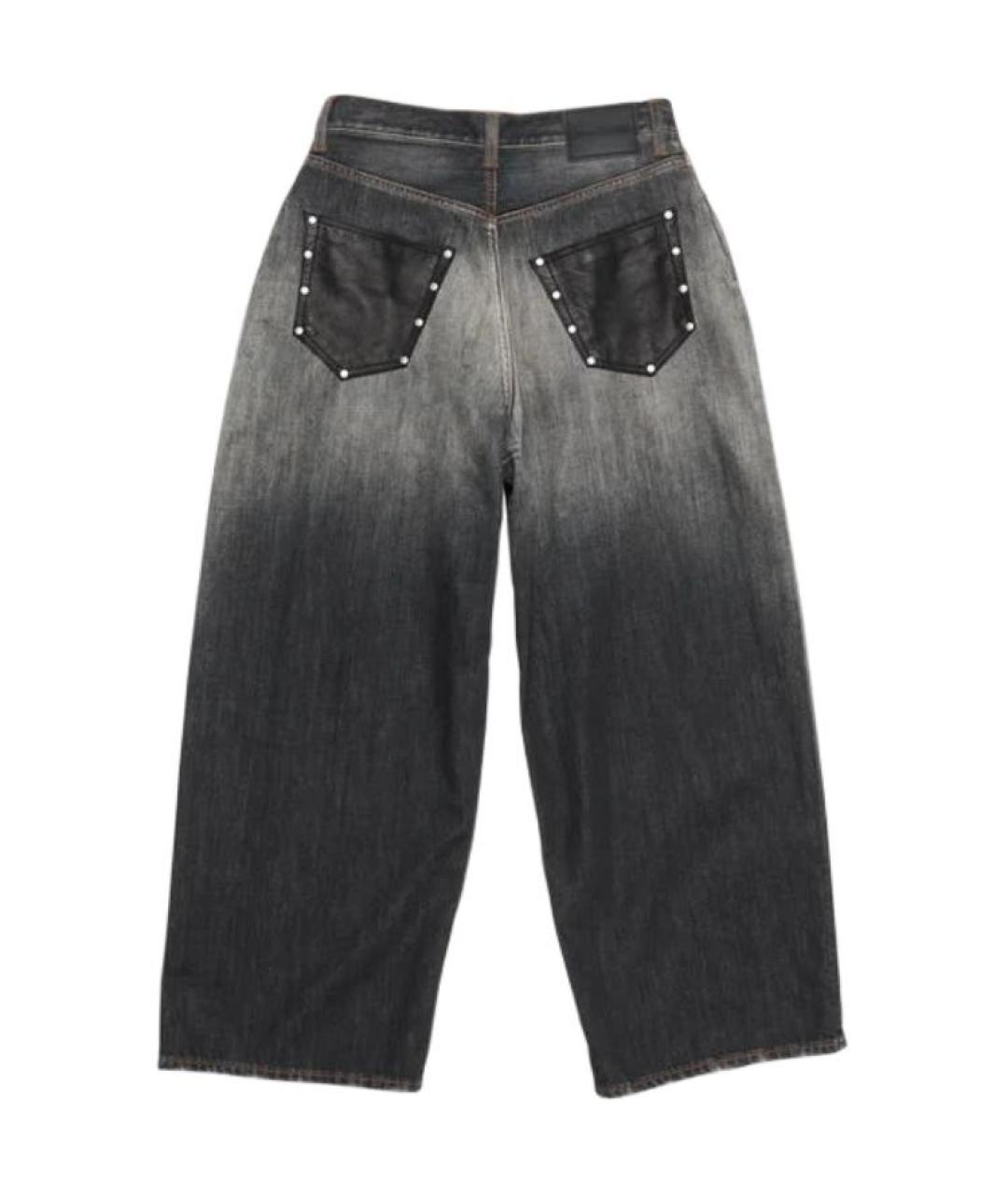 ACNE STUDIOS Серые хлопковые прямые джинсы, фото 2