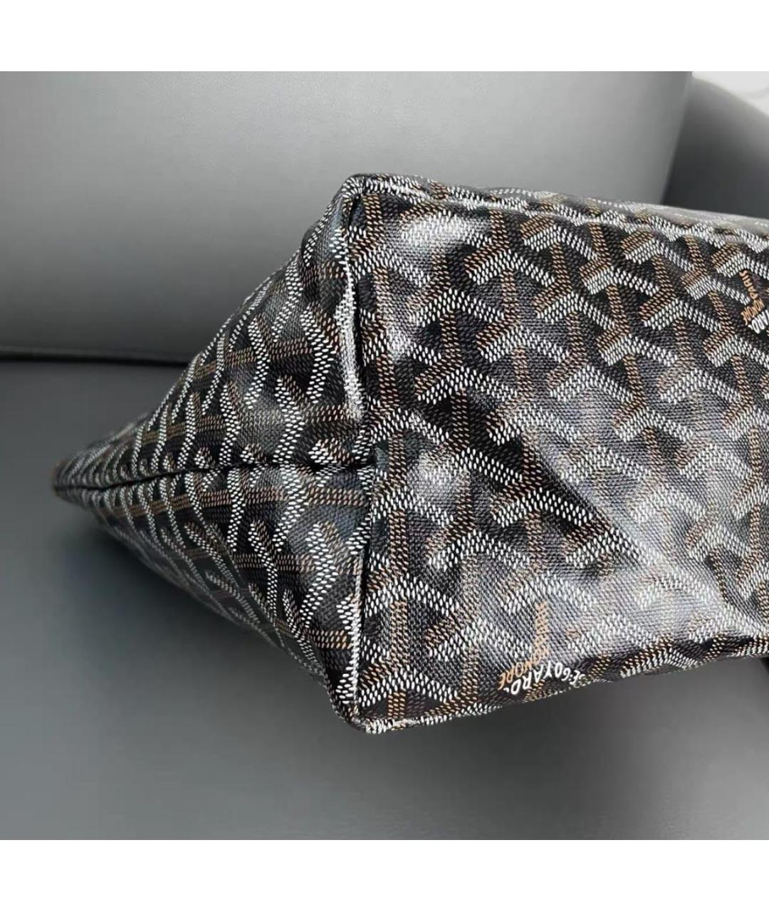 GOYARD Коричневая кожаная сумка тоут, фото 5
