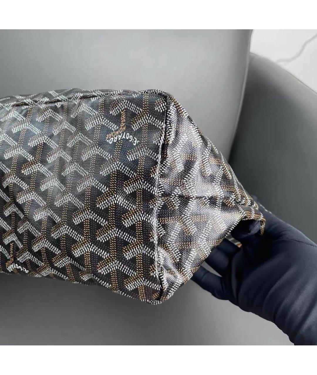 GOYARD Коричневая кожаная сумка тоут, фото 6