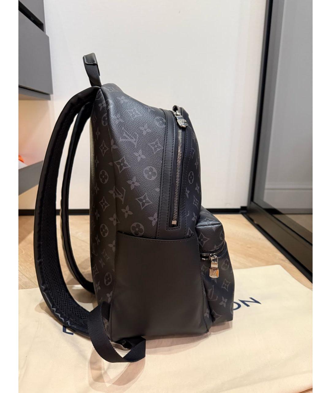 LOUIS VUITTON Темно-синий кожаный рюкзак, фото 2