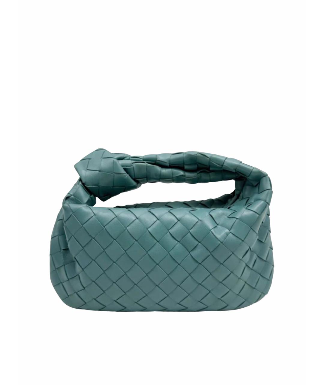 BOTTEGA VENETA Зеленая кожаная сумка с короткими ручками, фото 1