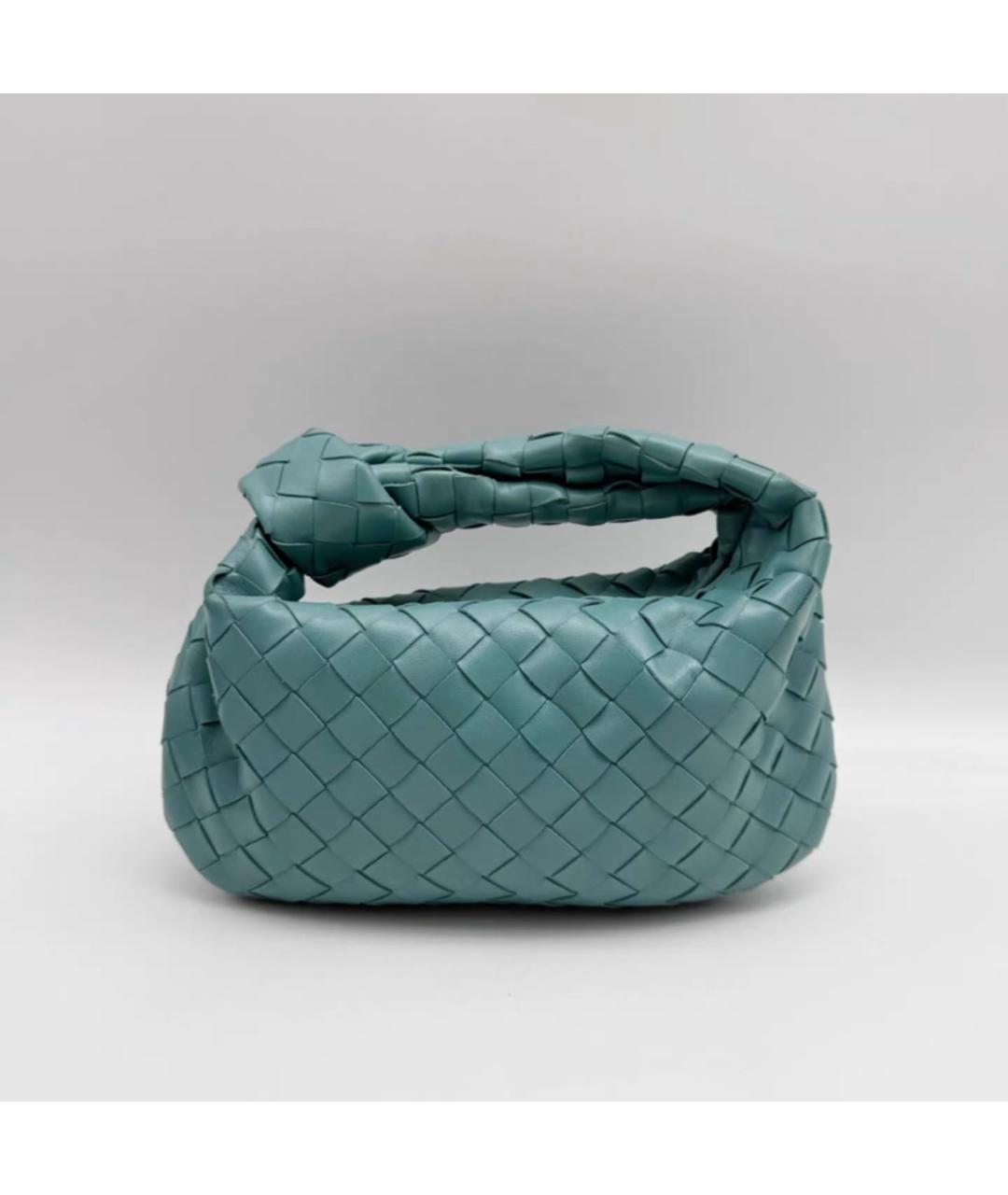 BOTTEGA VENETA Зеленая кожаная сумка с короткими ручками, фото 9
