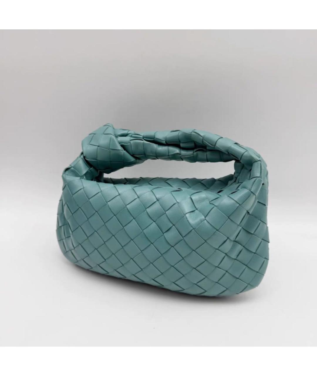 BOTTEGA VENETA Зеленая кожаная сумка с короткими ручками, фото 3