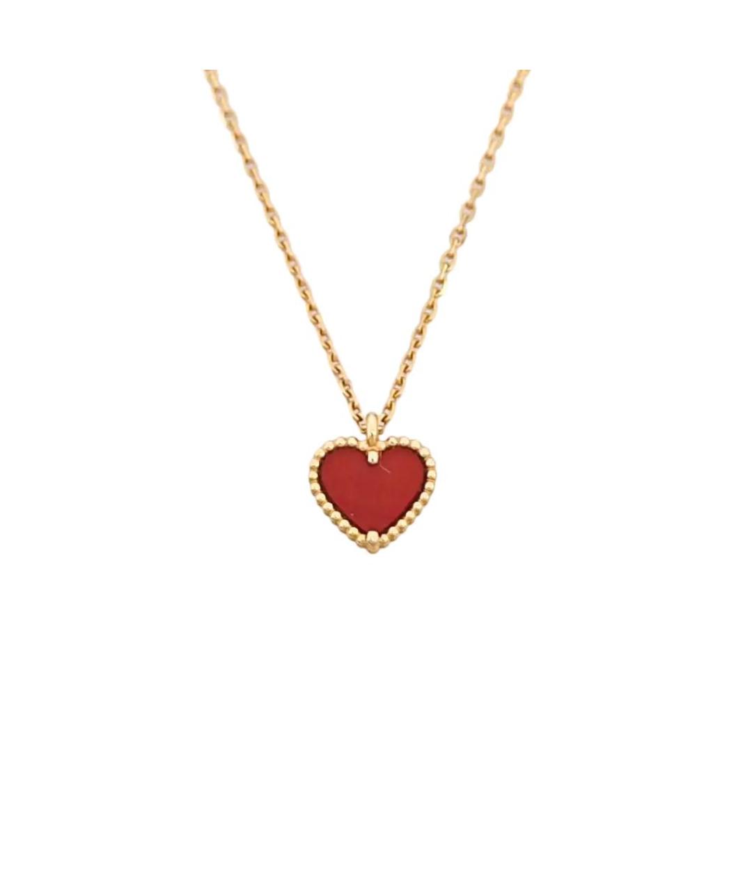 VAN CLEEF & ARPELS Бордовое колье из желтого золота, фото 1