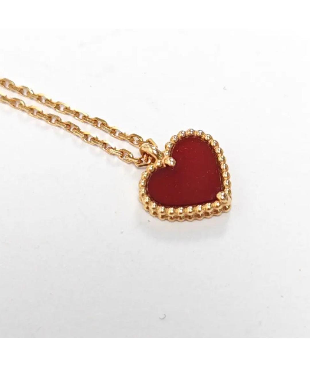 VAN CLEEF & ARPELS Бордовое колье из желтого золота, фото 7