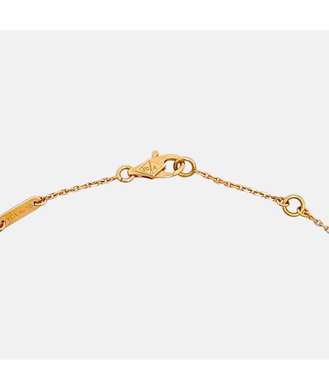 VAN CLEEF & ARPELS Бордовое колье из желтого золота, фото 4