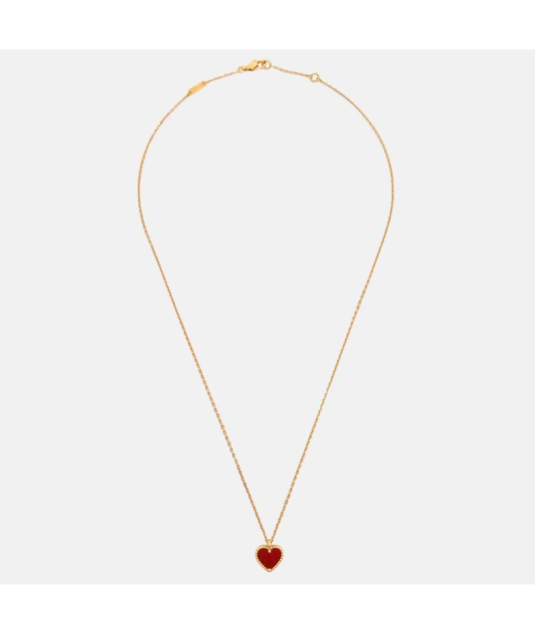 VAN CLEEF & ARPELS Бордовое колье из желтого золота, фото 2