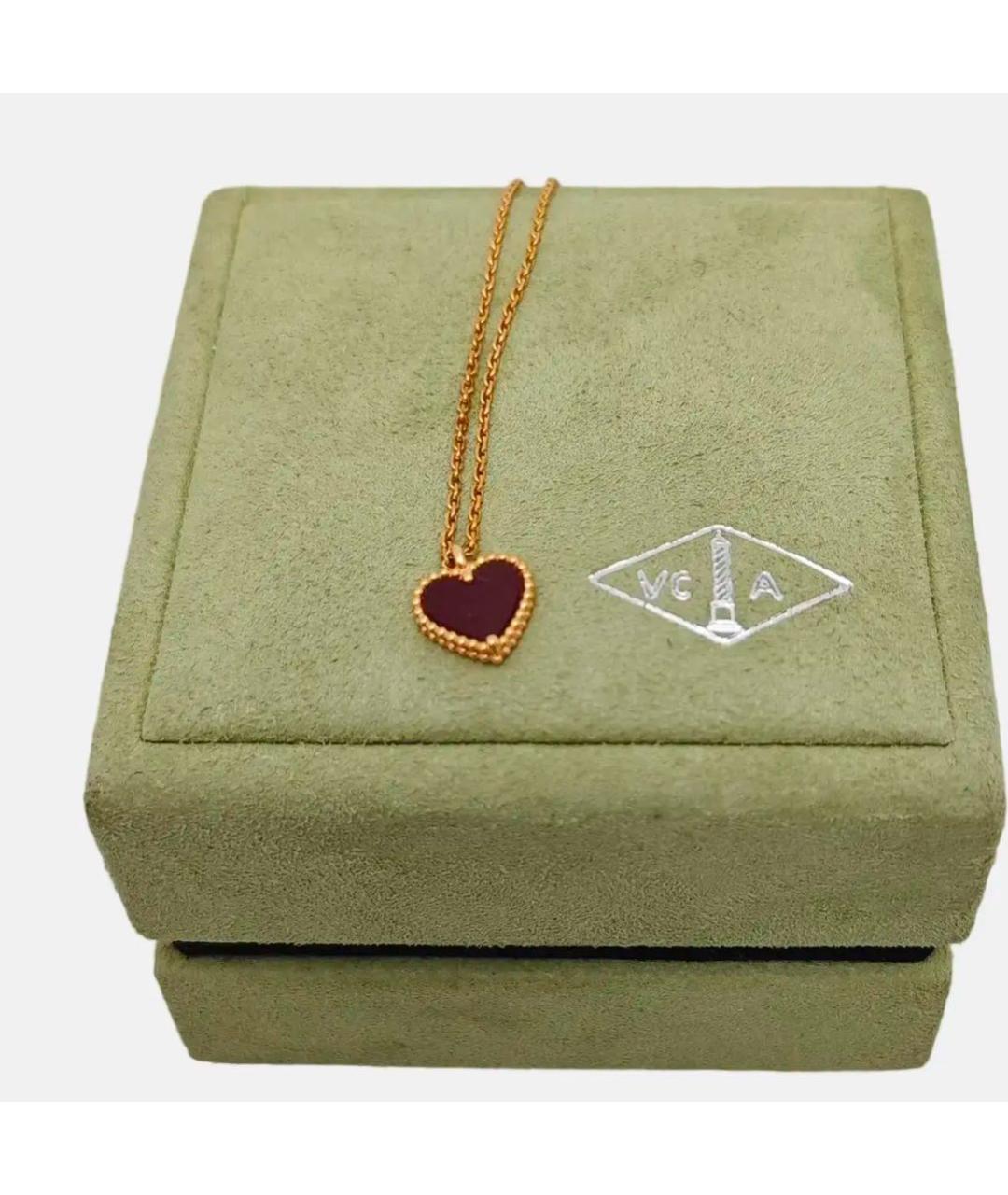 VAN CLEEF & ARPELS Бордовое колье из желтого золота, фото 5