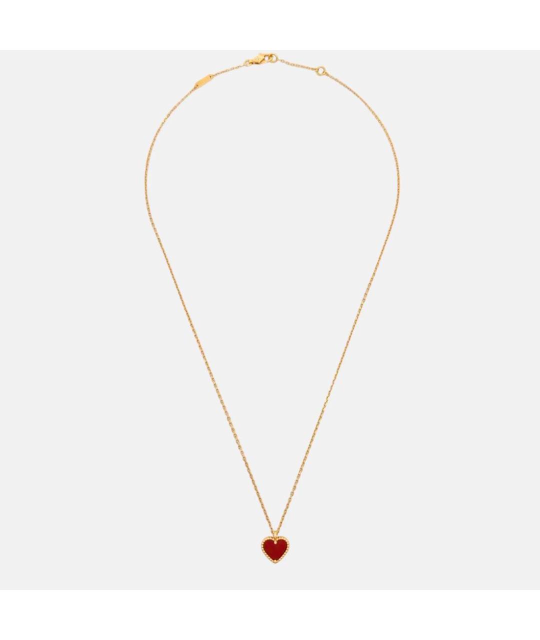 VAN CLEEF & ARPELS Бордовое колье из желтого золота, фото 3
