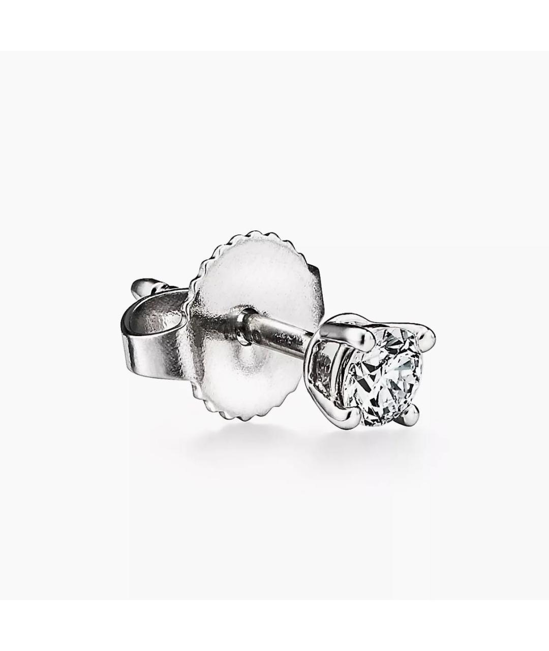 TIFFANY&CO Белые платиновые серьги, фото 7