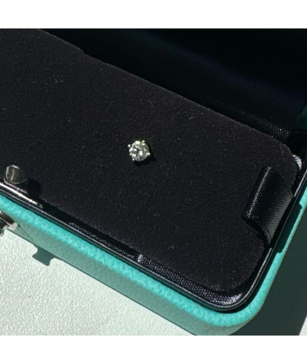 TIFFANY&CO Белые платиновые серьги, фото 5