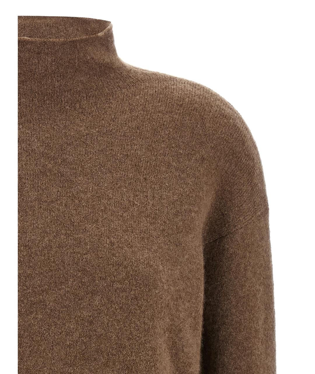 MAX MARA Коричневый кашемировый джемпер / свитер, фото 3