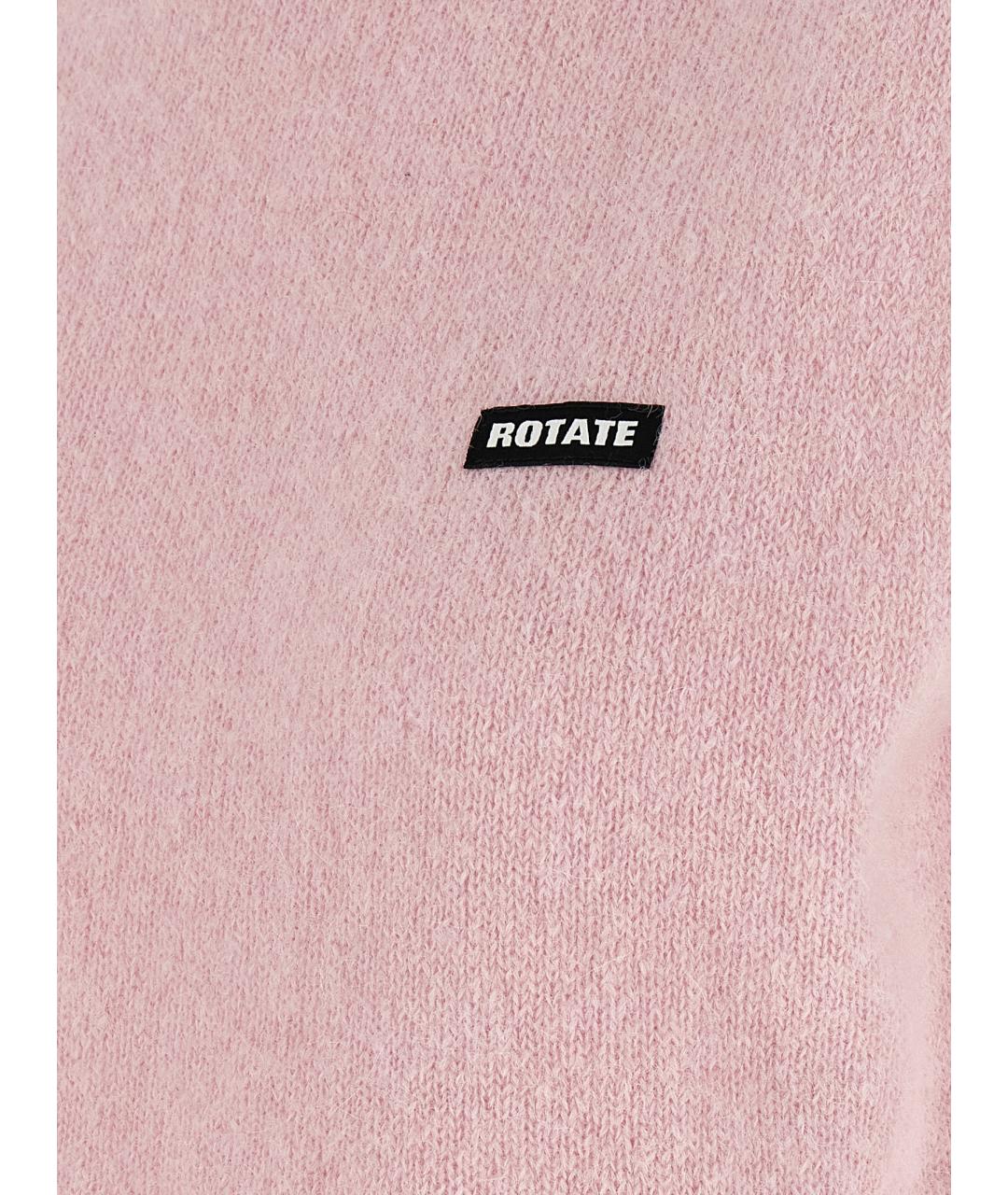 ROTATE Розовая шерстяная жилетка, фото 4