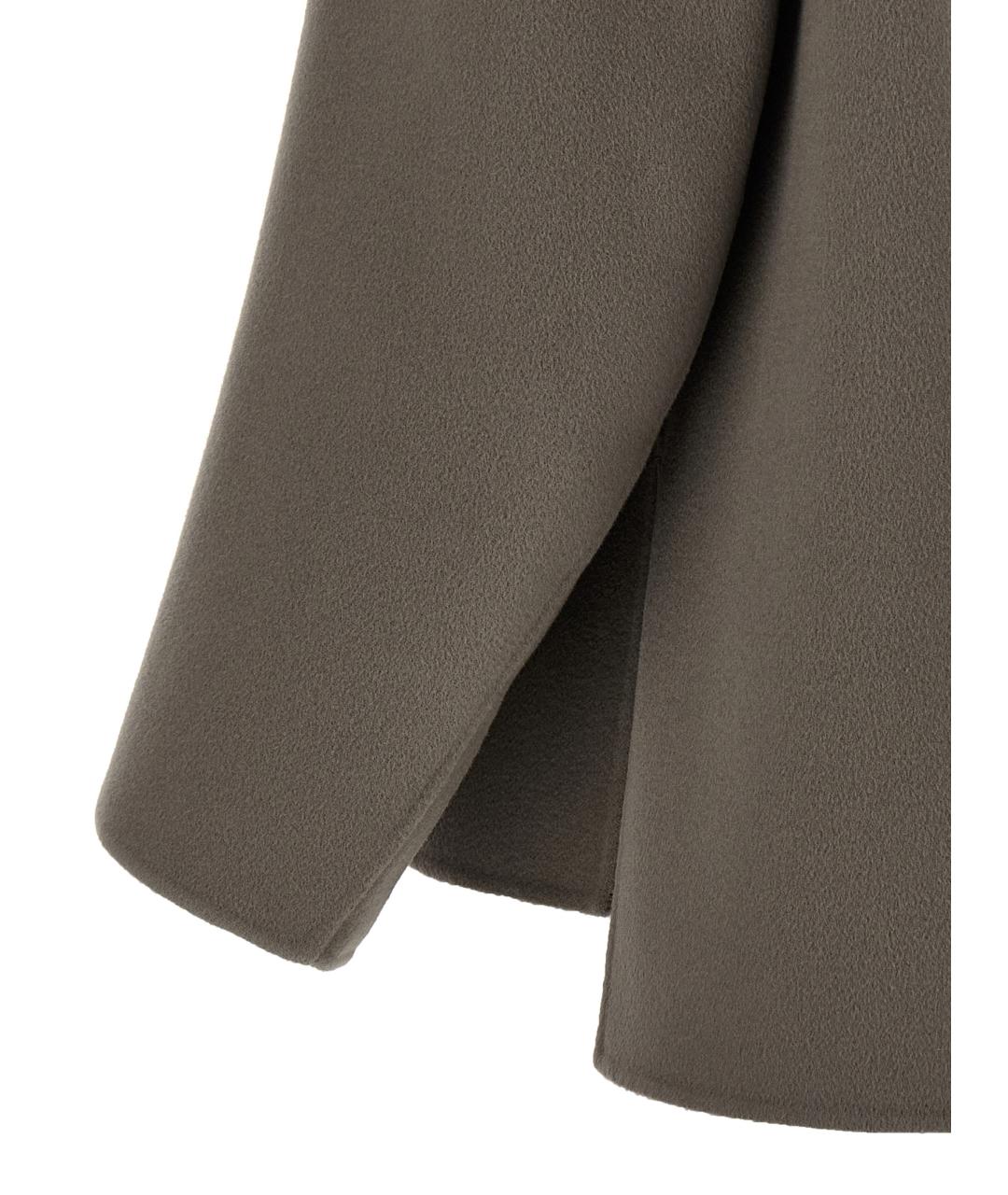 'S MAX MARA Серое шерстяное пальто, фото 4