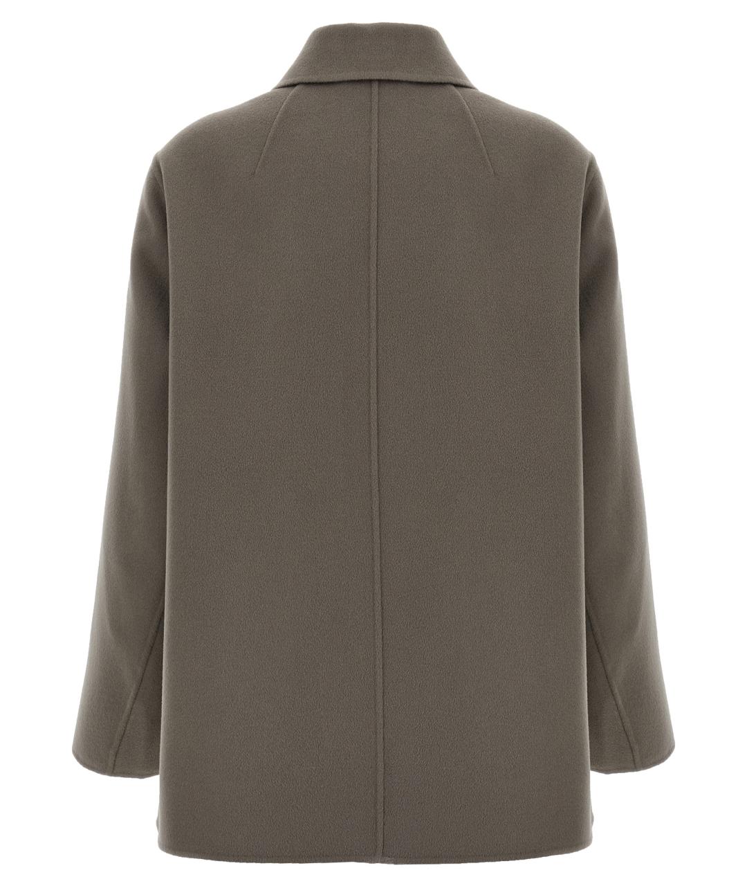 'S MAX MARA Серое шерстяное пальто, фото 2