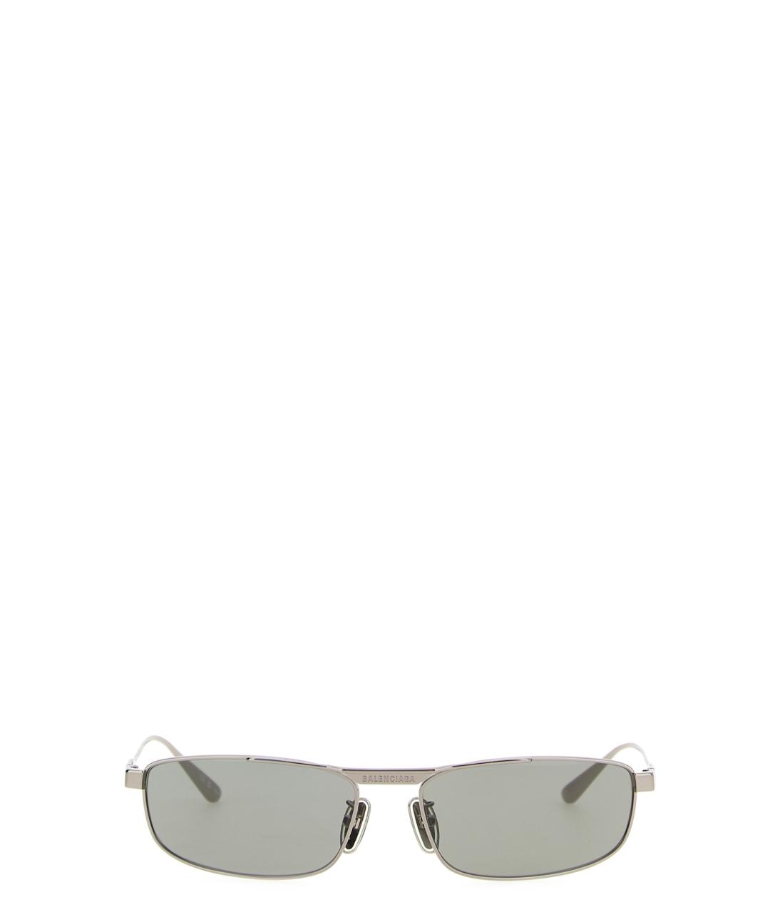 BALENCIAGA Серые металлические солнцезащитные очки, фото 2