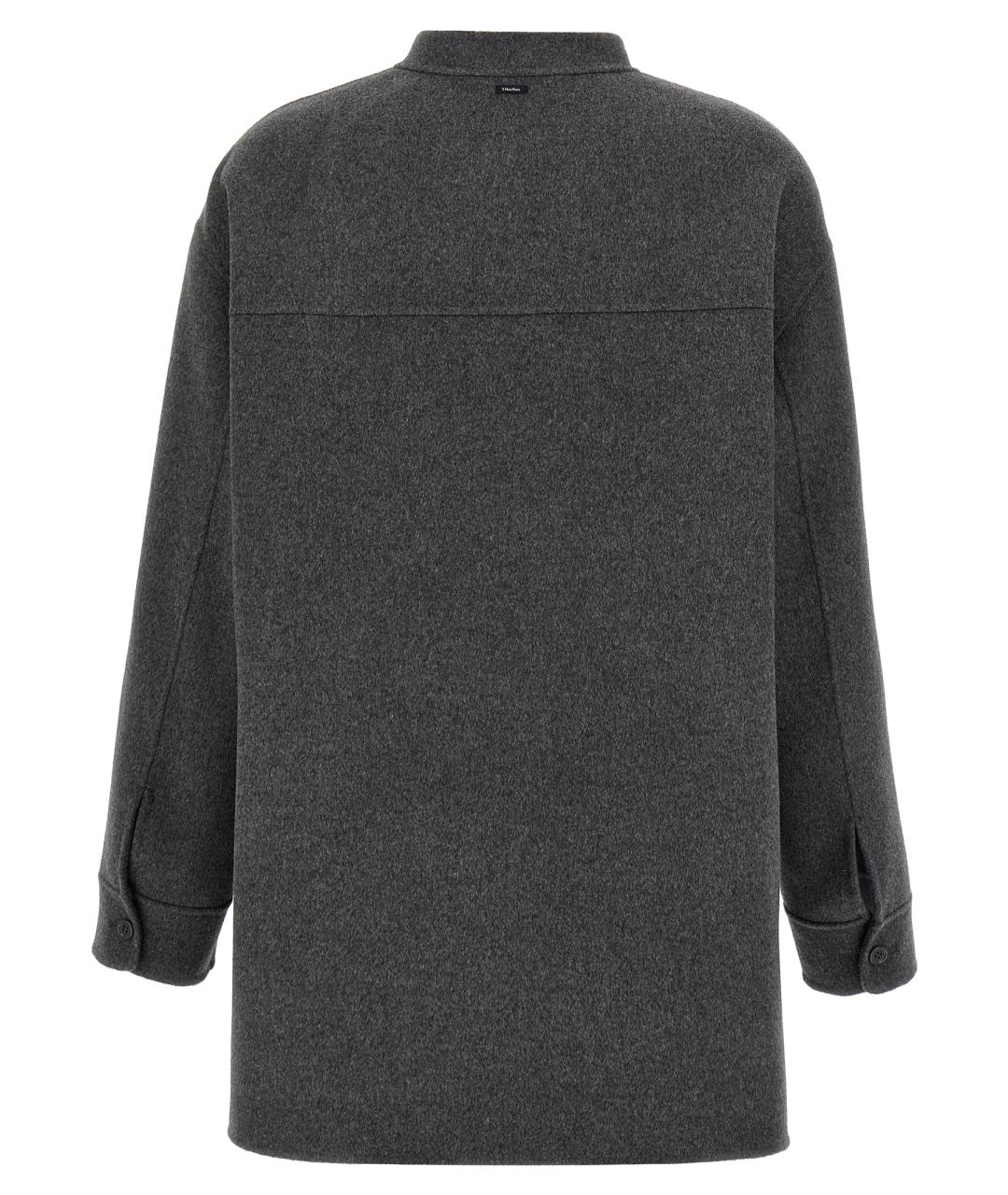 'S MAX MARA Серая шерстяная куртка, фото 2