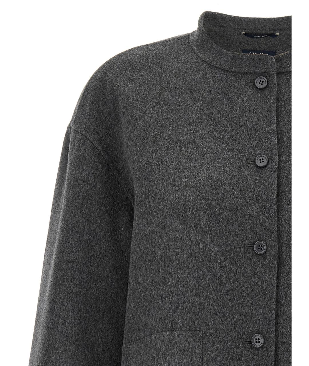 'S MAX MARA Серая шерстяная куртка, фото 3