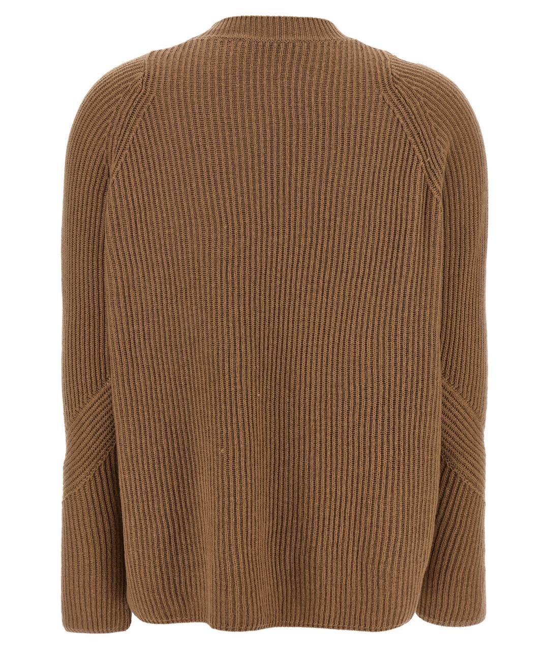 'S MAX MARA Бежевый шерстяной джемпер / свитер, фото 2